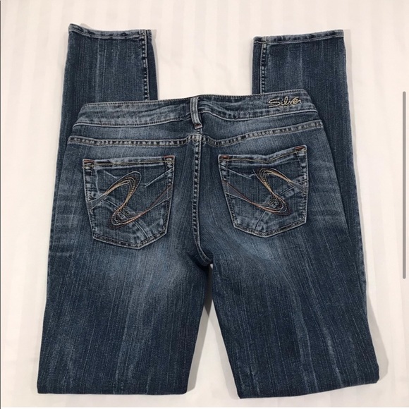 Silver Jeans Aiko Slim Fit Size 29 Blue Faded Wash - Picture 2 of 9